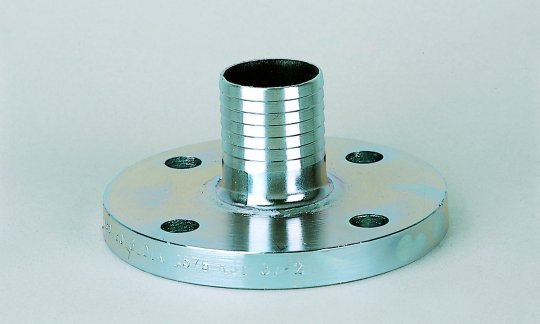 Flat flange with pipe for hose DIN-2576 PN-10-0