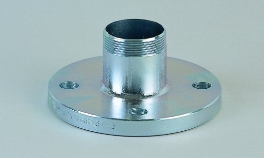 Flat flange DIN-2576 PN-10 with threaded pipe-0
